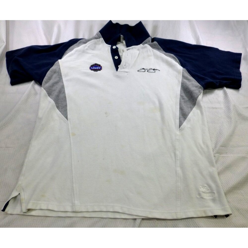 Team Lowes Nascar Gmac Haas Racing Polo Shirt Chase‎ Authentics *Stains*